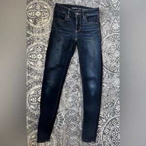 American Eagle Outfitters Women's Deep Indigo Skinny Jeans